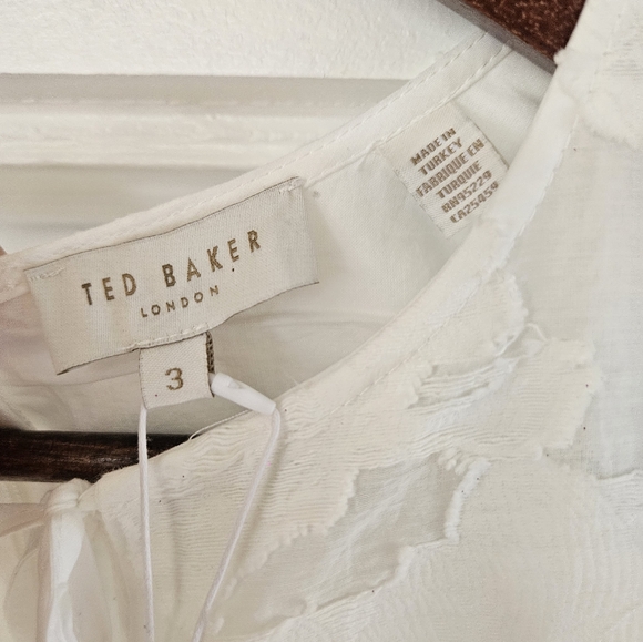 Ted Baker Maylee Flower Appliqué Dress size large - Picture 5 of 10